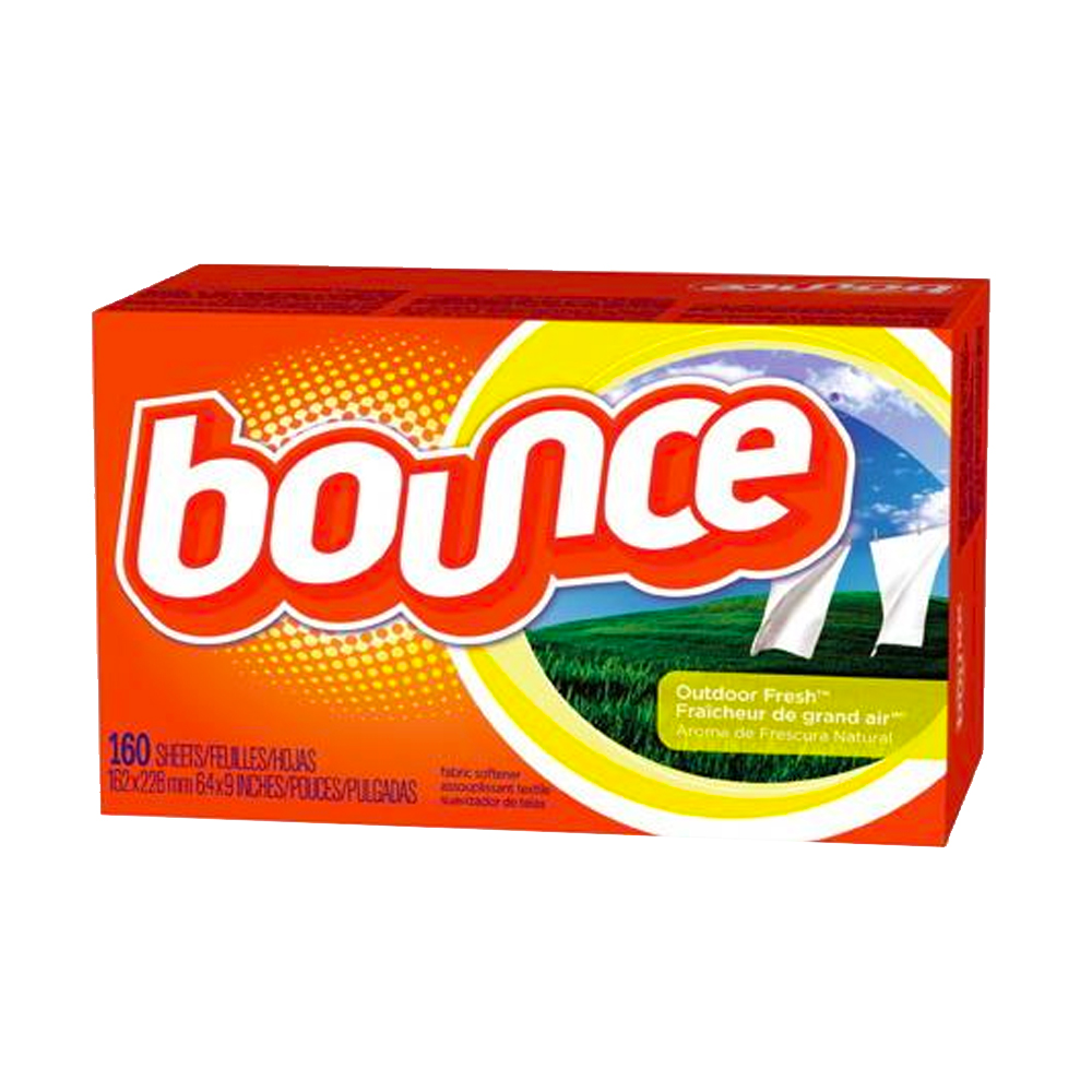 PGC80168 Bounce 6.4"x9" Fabric Softener Sheets    with Outdoor Fresh Scent 6/cs