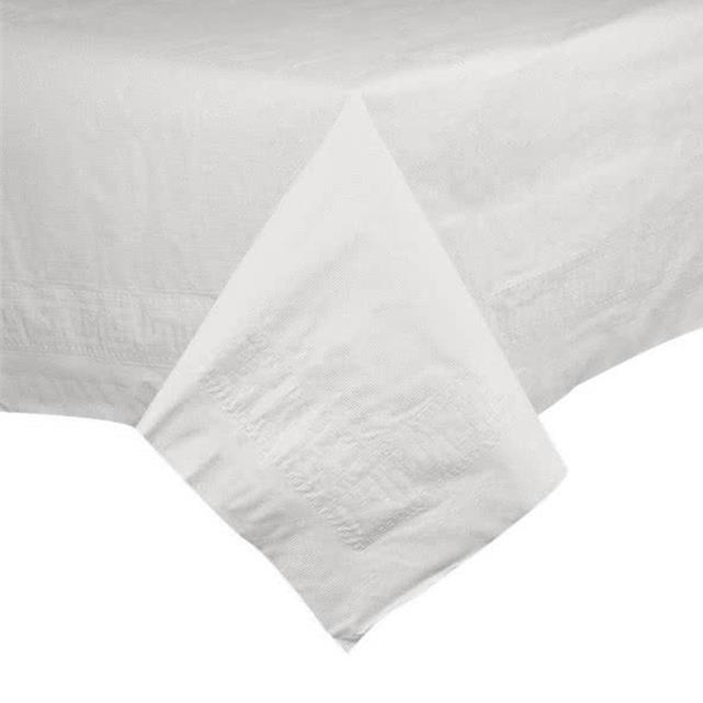 210046 White 54"x54" 2 ply Paper Table Cover 50/cs
