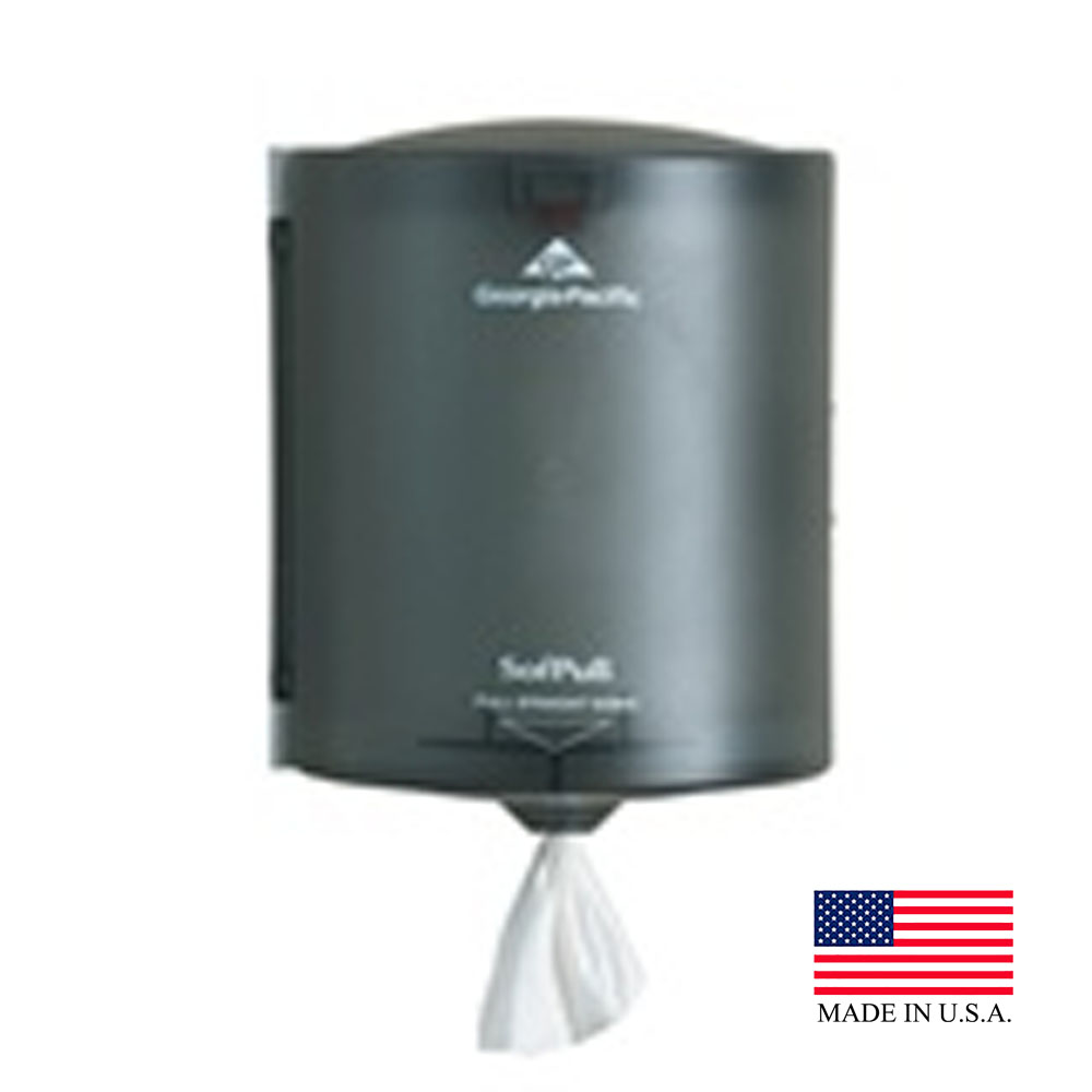 58204 Sofpull Smoke Plastic Center Pull Towel Dispenser Regular Capacity 1 ea.