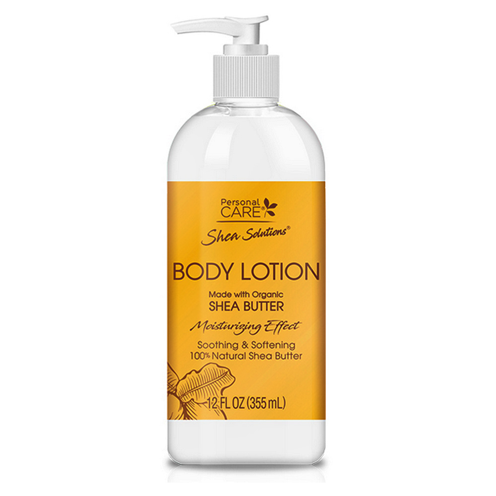 11571-12 Personal Care 12 oz. Shea Solutions Body Lotion made w/ Organic Shea Butter 12/cs